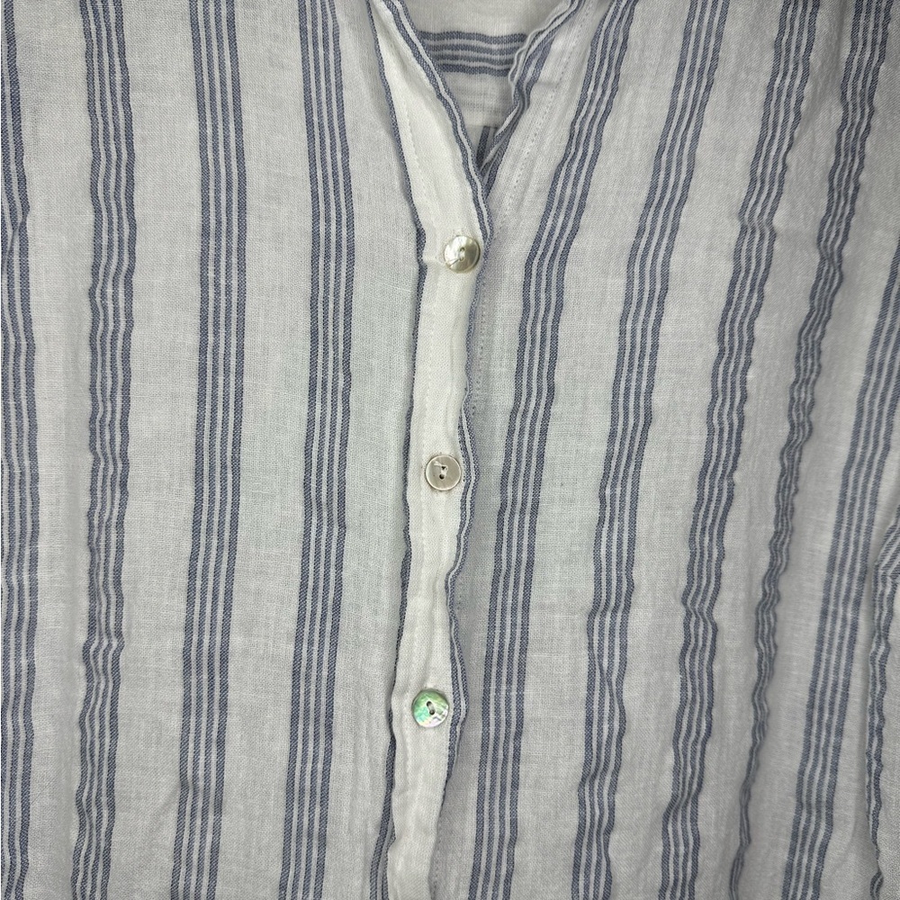 Jane and Delancey Striped Button-Up Shirt - Size 1X - Picture 2 of 7